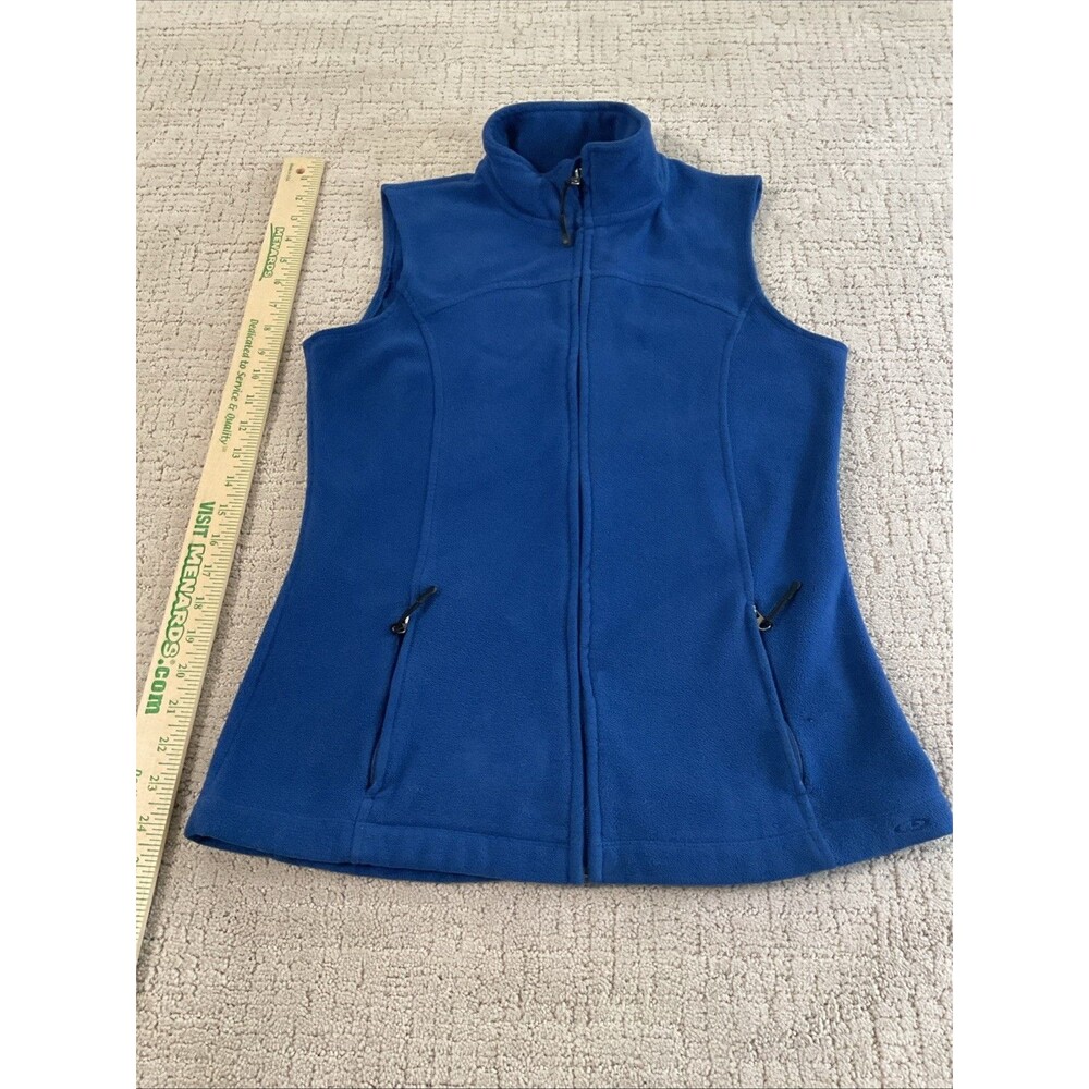 C9 by Champion Vest Full Zip Womens Sz S Blue 100% Polyester Zipped Pockets Soft